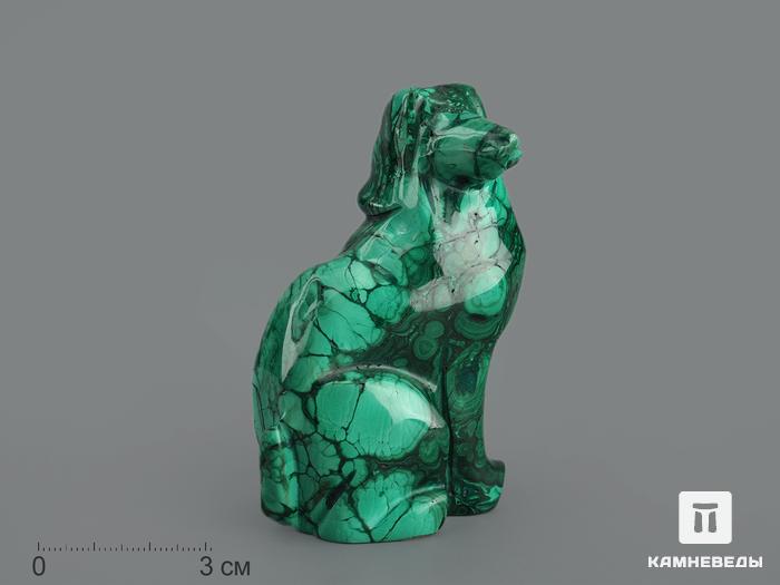 Собака из малахита, 8,6х5х3,6 см, 15038, фото 1