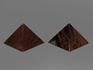 Пирамида из коричневого обсидиана, 10х10х7,5 см, 20-9/14, фото 2