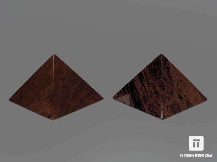 Пирамида из коричневого обсидиана, 10х10х7,5 см, 20-9/14, фото 2