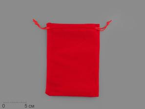 Мешочек бархатный, красный 16х12 см