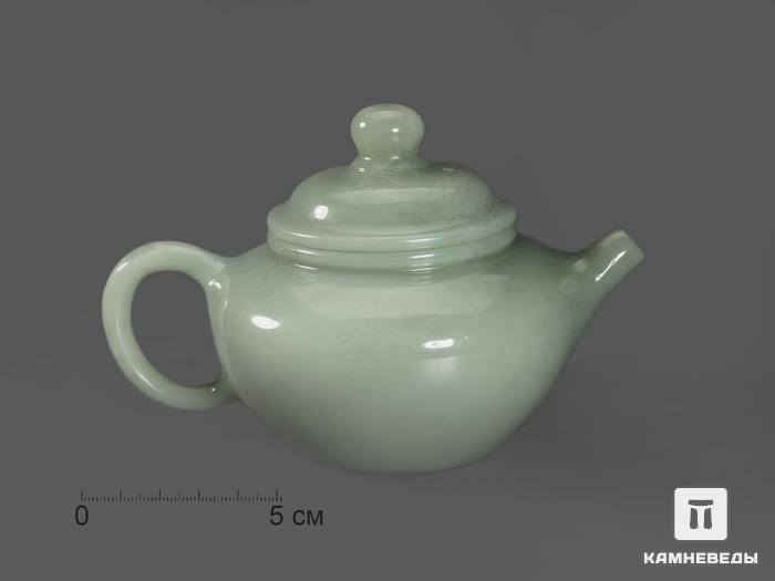 Чайник из зелёного нефрита, 13,3х9,2х8,5 см, 16190, фото 1