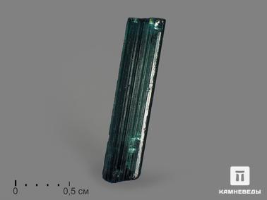 Турмалин, Индиголит. Турмалин (индиголит), кристалл 1,6х0,4 см