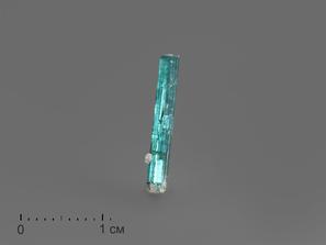 Турмалин, Индиголит. Турмалин (индиголит), кристалл 1,4х0,2 см