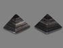 Пирамида из серебристого обсидиана, 6х6х4,3 см, 17950, фото 3