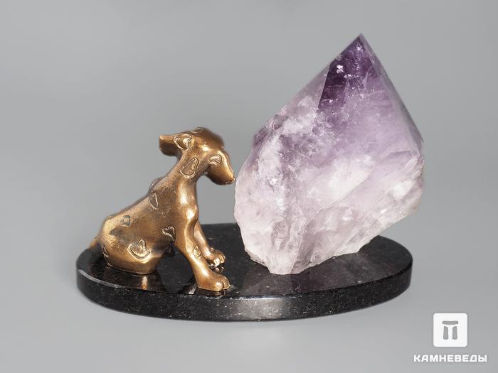 Композиция «Пёс» с кристаллом аметиста, 13х9,7 см, 18974, фото 3