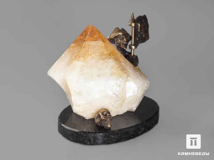 Композиция «Пират» с кристаллом цитрина, 9х8 см, 18980, фото 2
