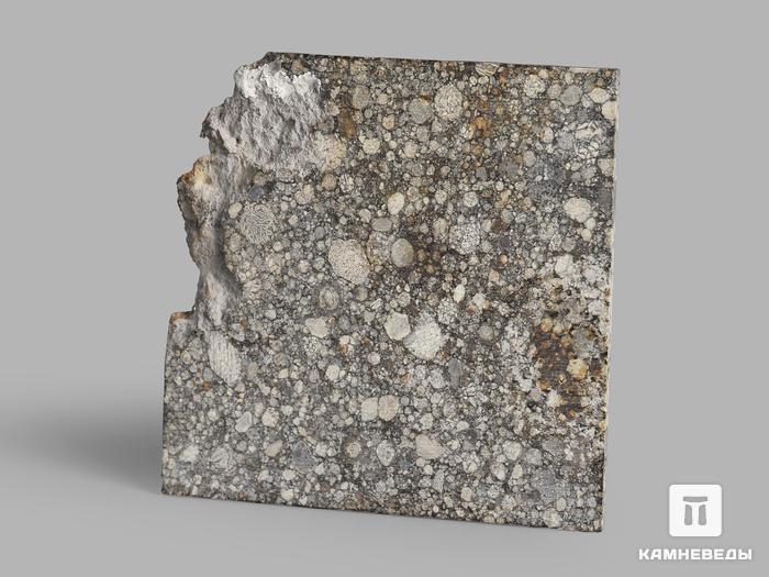 Метеорит Aba Panu, пластина в боксе 3х3х0,1 см (3,8 г), 19812, фото 2