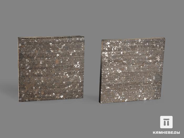 Метеорит Кольцово, пластина в боксе 2х2х0,1 см (2,2 г), 19850, фото 2