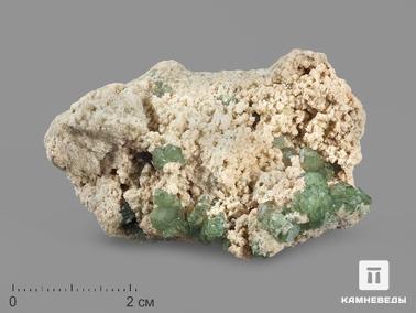 Демантоид (зелёный андрадит), Гранат. Демантоид (гранат), кристаллы на породе 6х3,7х3,2 см