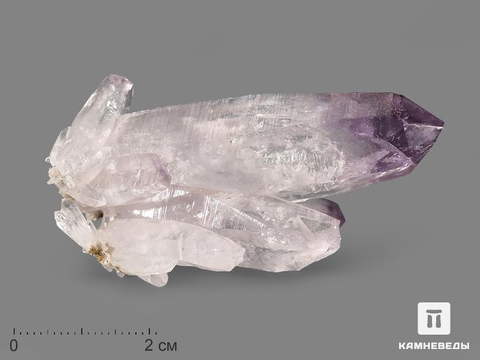 Аметист, сросток кристаллов 6х4х2,5 см, 20070, фото 1