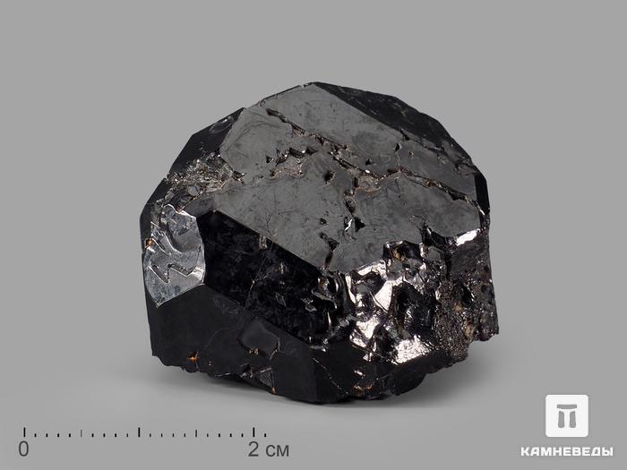 Шпинель чёрная, кристалл 3,6х2,9х2,3 см, 21034, фото 1