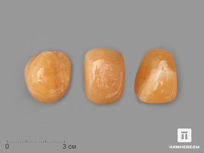 Кальцит апельсиновый, крупная галтовка 2,5-3 см (20-25 г), 21200, фото 1