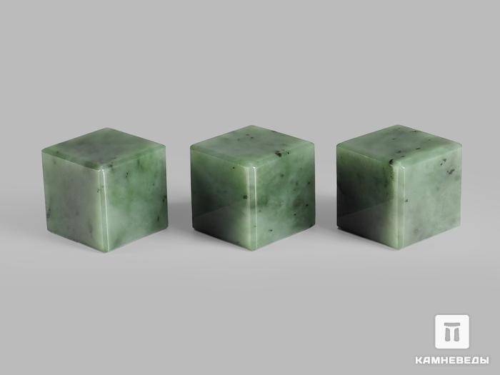 Куб из нефрита, 2х2 см, 21618, фото 3