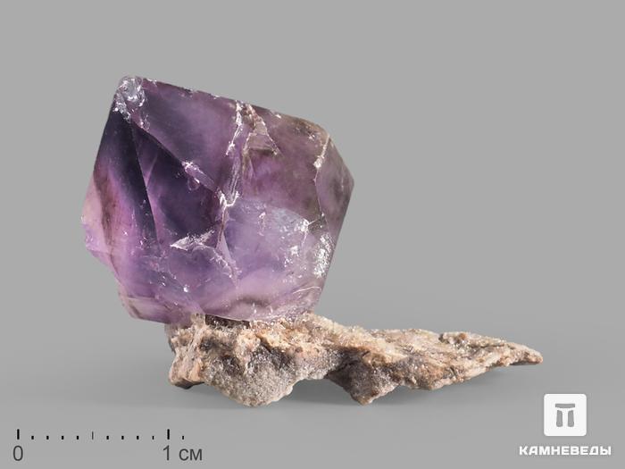 Аметист, кристалл на породе 2,5-4,5 см, 21858, фото 1