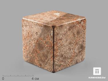 Риолит. Куб из риолита, 7х7 см
