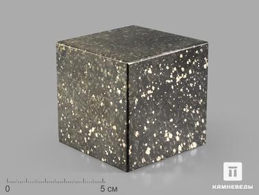 Пирит, Доломит. Куб из пирита в доломите, 6,2х6,2 см