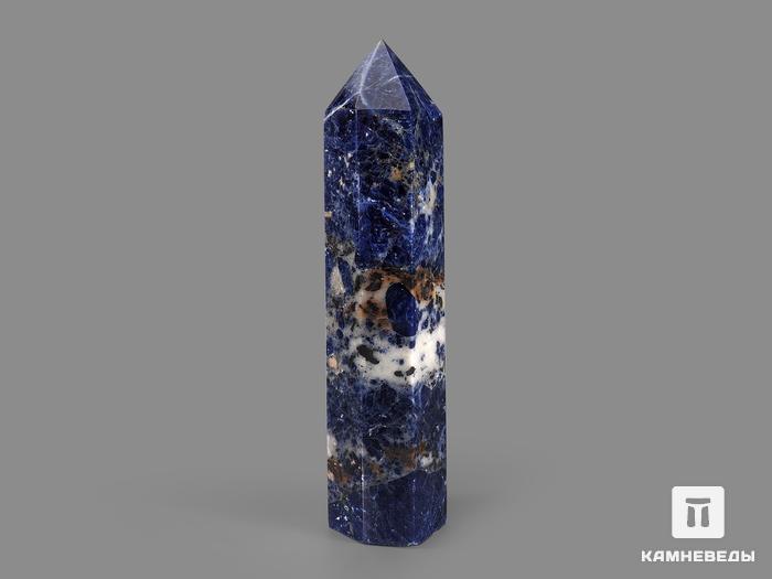 Содалит в форме кристалла, 21х4,5 см, 22054, фото 2