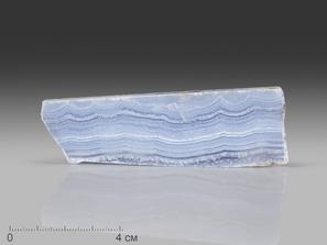 Агат голубой (сапфирин), полированный срез 6-9,5 см