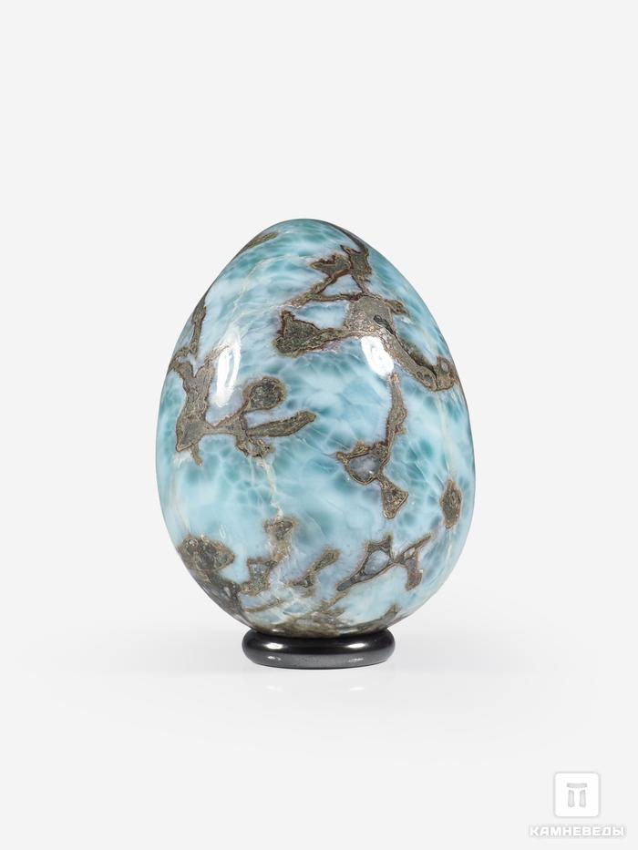 Яйцо из ларимара, 6,8х5,2 см, 23397, фото 2