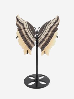 Бабочка из оникса на металлической подставке, 26х14х9,5 см