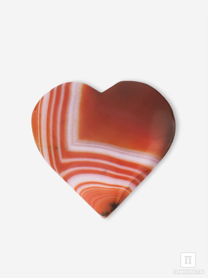 Сердце из сердоликового агата, 5-5,5 см, 22037, фото 2