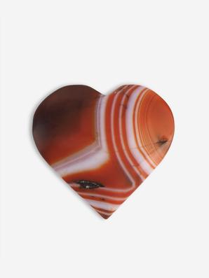 Сердце из сердоликового агата, 5-5,5 см
