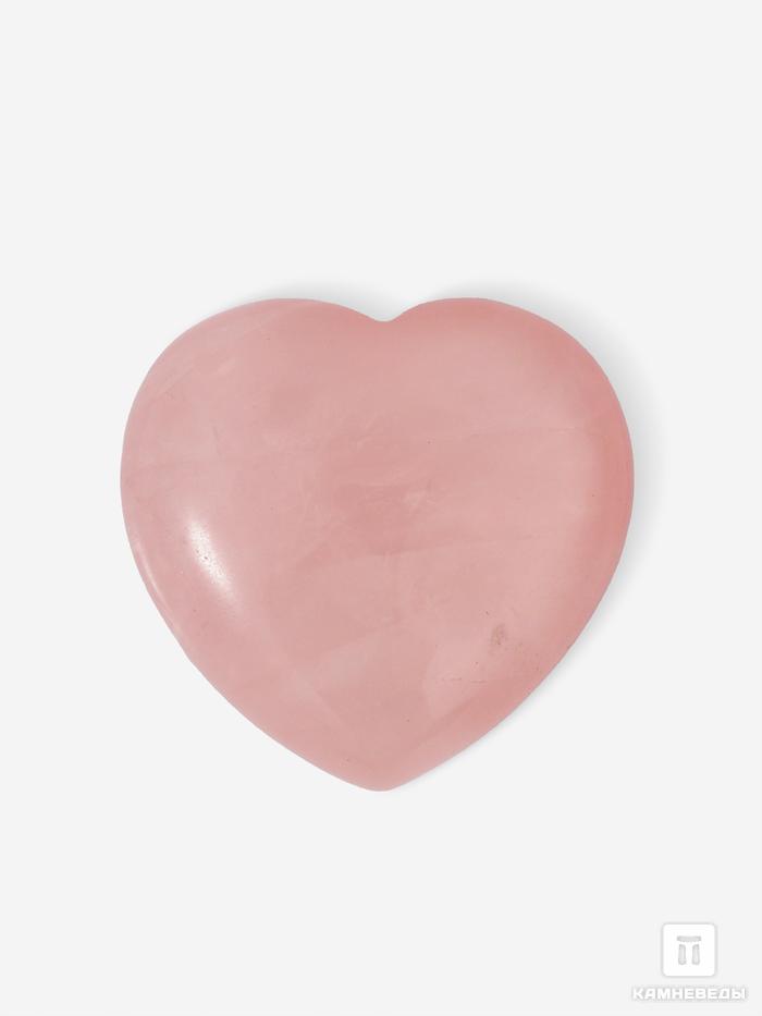 Сердце из розового кварца, 4х3,8х2 см, 21747, фото 1