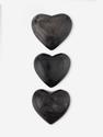 Сердце из серебристого обсидиана, 6х5,7х3 см, 26357, фото 1