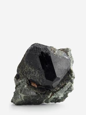 Шпинель чёрная кристалл с диопсидом, 7,6х5,6х5,2 см