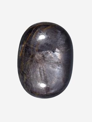 Корунд «Чёрный сапфир», полированная галька 3,1х2,3х0,9 см (72 ct)