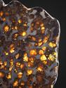Метеорит Brenham с оливином, пластина на подставке 18х13х0,3 см (219,3 г), 25496, фото 2