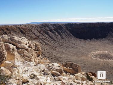 Вид на восточный борт Аризонского кратера (Meteor Crater)