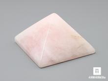 Пирамида из розового кварца, 4х4х2,8 см