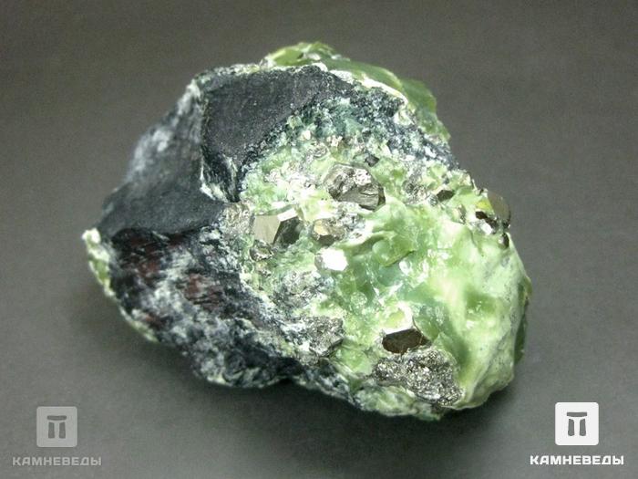 Клинохризотил с пиритом и магнетитом, 10-350/3, фото 2