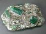 Берилл зелёный, кристаллы в сланце, 10-117/7, фото 1