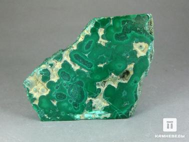 Малахит. Уральский малахит, полированный срез 7х5,5х1,2 см