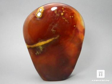Сердолик. Сердолик (карнеол), полировка 14,5х11,4х3,6 см