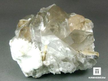 Горный хрусталь, Кварц, Топаз. Топаз с горным хрусталём (кварц), друза