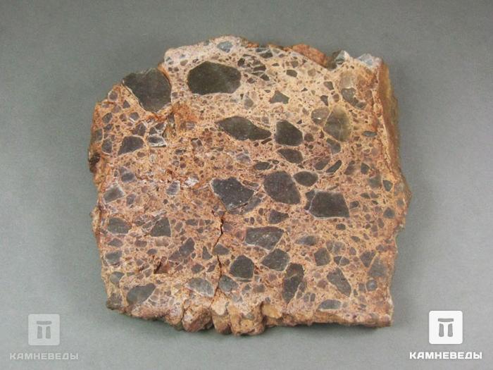 Импактит из метеоритного кратера Янисъярви, 10,6х10,2х2,2 см, 10-285/8, фото 2