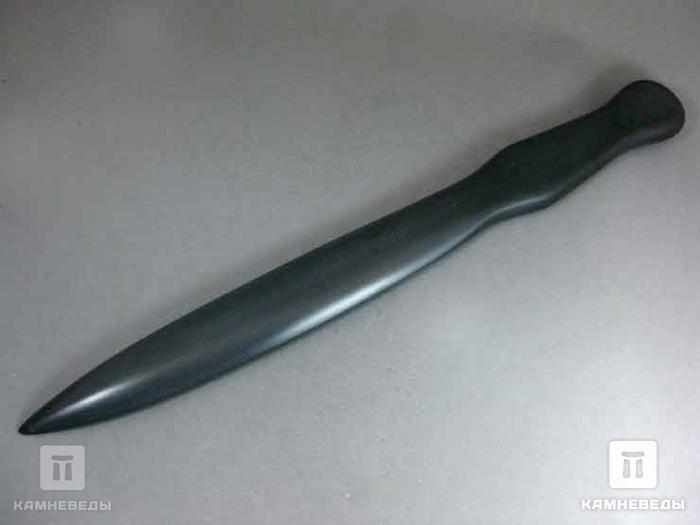 Нож из шунгитового сланца, 30,5х3х1,2 см, 71-19, фото 2