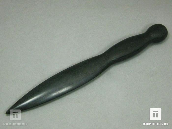 Нож из шунгитового сланца, 21,5х2,6х1,6 см, 71-19/2, фото 2