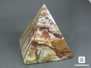 Оникс мраморный. Пирамида из оникса мраморного, 9,5х9,5 см