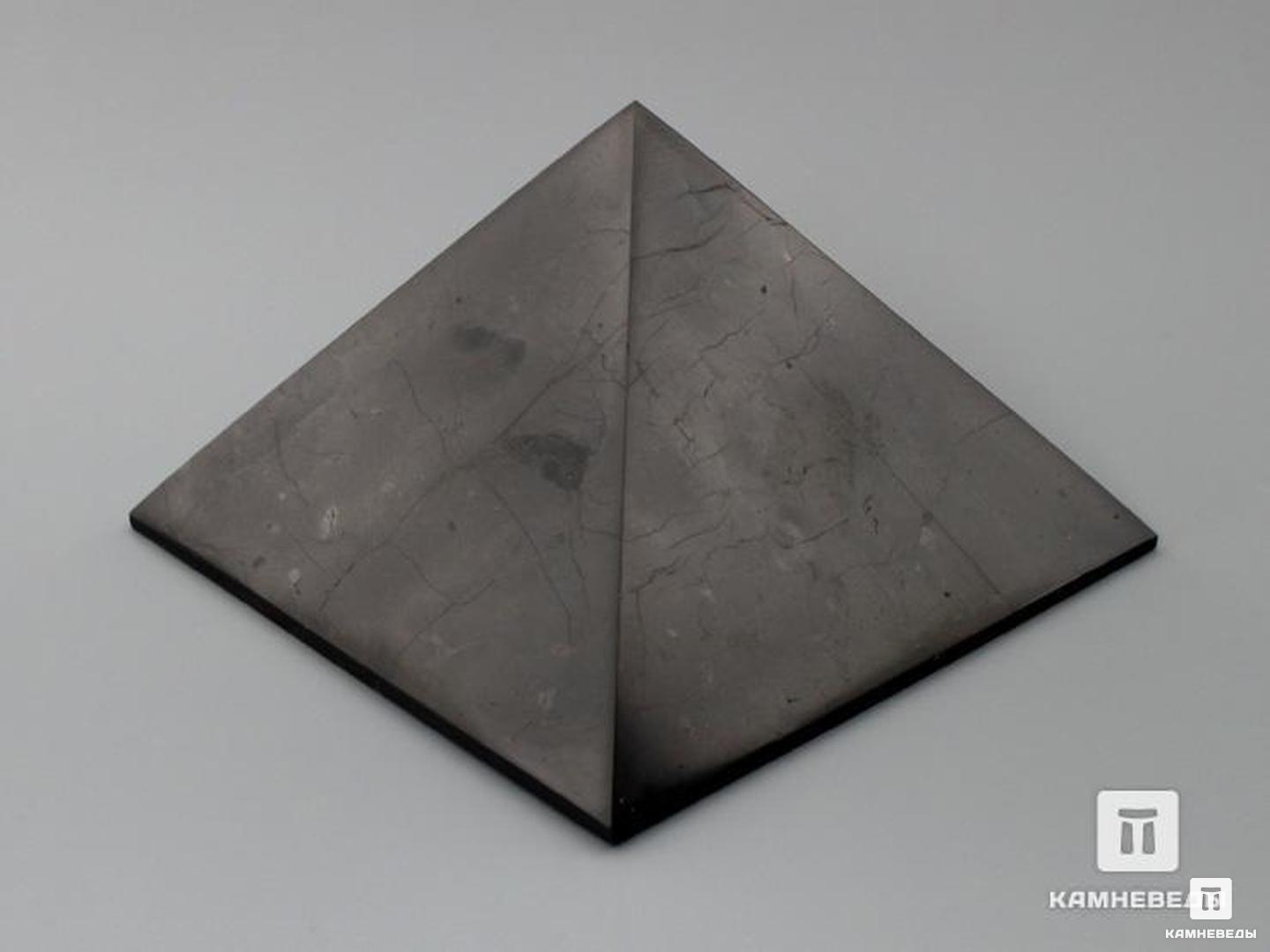 Пирамида из шунгита, полированная 10х10 см, 20-39, фото 1