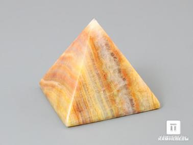 Оникс мраморный. Пирамида из оникса мраморного, 2,8х2,8 см