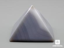 Пирамида из серого агата, 5х5х3,4 см