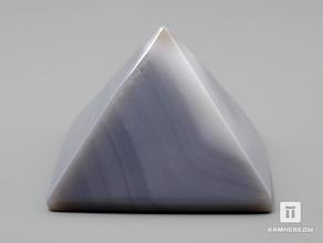 Пирамида из серого агата, 5х5х3,4 см