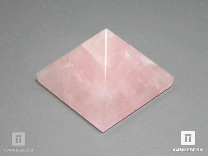 Пирамида из розового кварца, 3,3х3,3х2 см, 20-14/2, фото 2