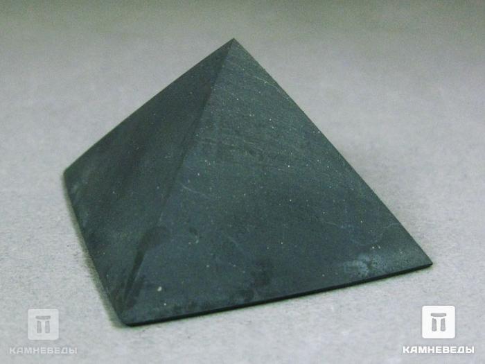 Пирамида из шунгита, неполированная 3,5х3,5 см, 20-5/1, фото 2