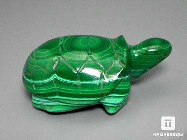 Малахит. Черепаха из малахита, 6,3х3,7х2,2 см