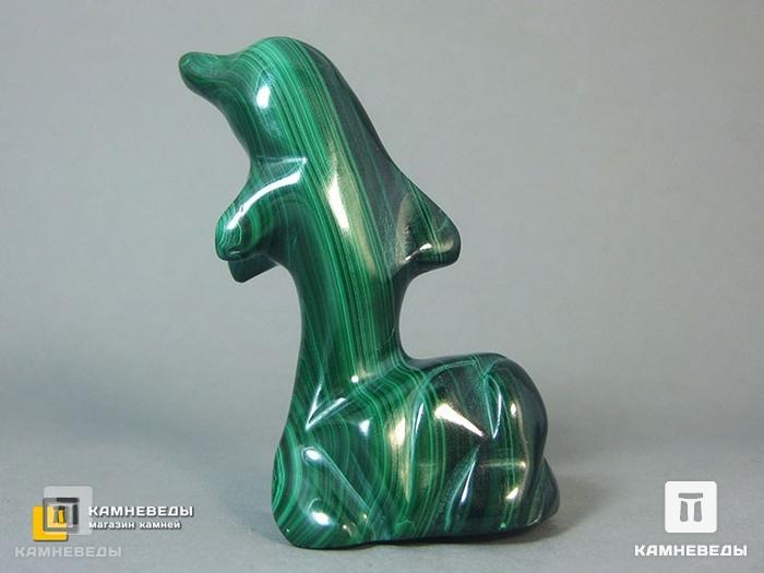 Дельфин из малахита, 6,5x3,5x2,5 см, 23-87/3, фото 2